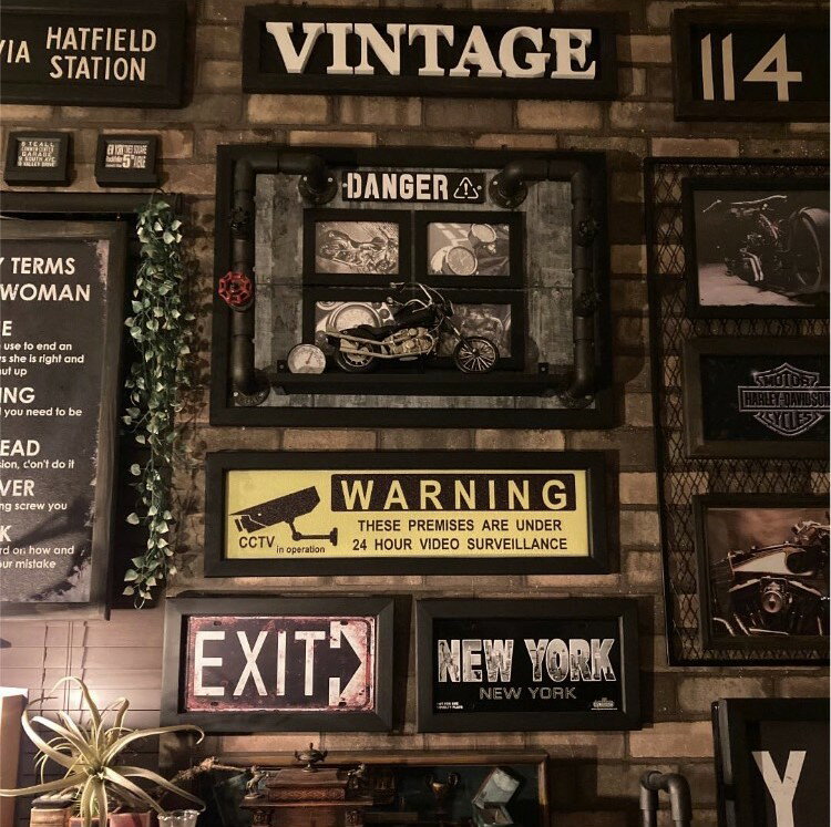 VINTAGE!! WARNING CCTV!! EbhA[gpl(z)!! ubNCeA jOCeA oX[TC BROOKLYN AJre[W AJWG JtFCeA NEWYORK xŔ C_XgACeA A[gpl GARAGE DandyLifeSpace