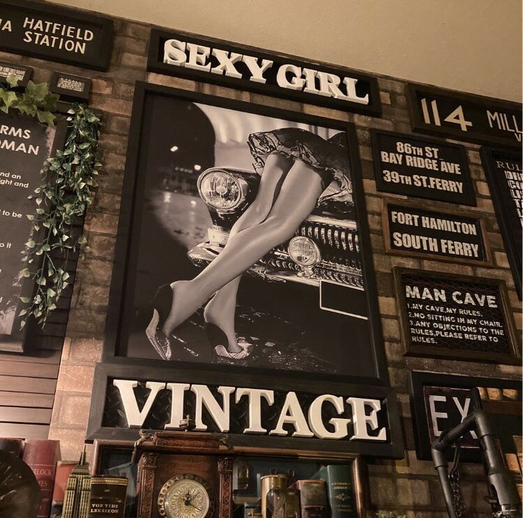 楽天Dandy Life Space 楽天市場店｢SEXY ART｣!! 男前インテリア!! キャンバス製 超大型 高級アートパネル!! ブルックリンインテリア 男前インテリア インダストリアルインテリア アートパネル モダンアート アメリカンモダンインテリア SEXYGIRL アメリカンビンテージ セクシーガール DandyLifeSpace