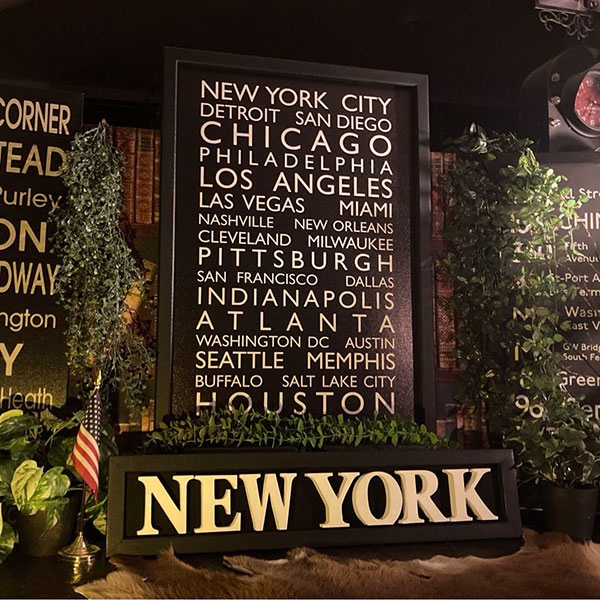 ｢U.S.A. MAJOR CITY｣!! 高級バスロールサインアート(額付き)!! ブルックリンインテ...