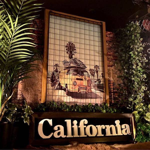 Rakuten - ｢カリフォルニア・ビンテージ｣Type.C!! アイアンフェンス付きアートパネル!! ウエストコーストインテリア 西海岸 男前インテリア VINTAGE アメリカンビンテージ カフェインテリア オールドアメリカン GARAGE 店舗展示品 店舗什器 DandyLifeSpace