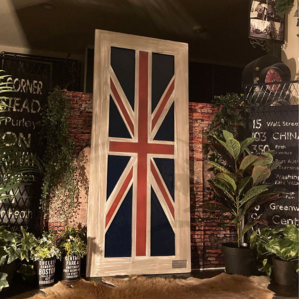 Rakuten - ｢U.K. ユニオン・ジャック｣!! 木製 高級ウッドパネル!! 超超大型サイズ!! ブリティッシュインテリア ブルックリンインテリア 男前インテリア カフェインテリア オールドアメリカン ブリティッシュスタイル ユニオンジャック 英国国旗 店舗什器 店舗装飾 DandyLifeSpace