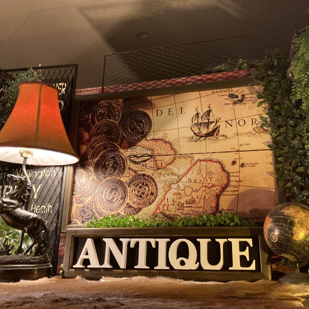｢AMERICAN ANTIQUE｣キャンバス製 高級アートパネル(額入り) ブルックリンスタイル 男前インテリア 中世世界地図 アメリカンビンテージ アメリカンノスタルジー アメリカンカントリー アートパネル オールドアメリカン アメリカンアンティーク DandyLifeSpace