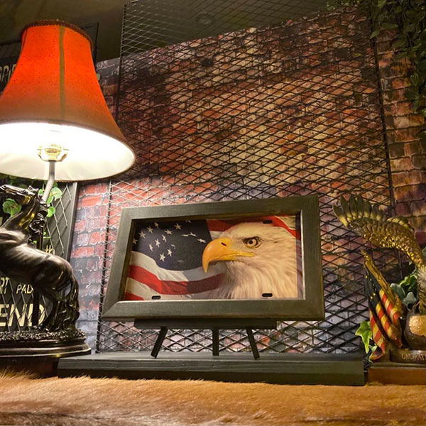 Rakuten - ｢AMERICAN EAGLE｣!! メタルプレート＆ウッドアートパネル(額付き)!! ブルックリンスタイル 男前インテリア アメリカンビンテージ カフェインテリア アメリカンカントリー オールドアメリカン ミッドセンチュリーインテリア アメリカンアンティーク DandyLifeSpace