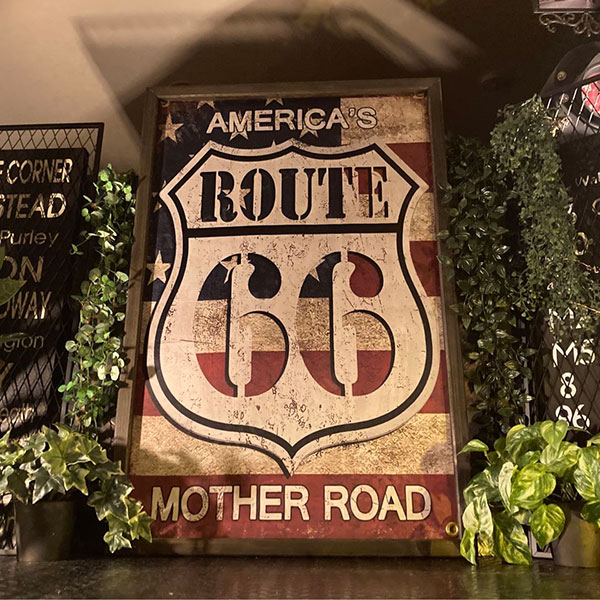 ROUTE66 MOTHER ROAD!! ^A[gpl(zt)!! AJre[W ubNX^C jOCeA JtFCeA A[gpl I[hAJ gAJ Be[W VINTAGE ROUTE66 GARAGE DandyLifeSpace