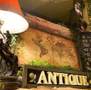 「ANTIQUE WORLD MAP」No.2!! キャンバス製 高級アートパネル!! ブルックリンスタイル 男前インテリア 中世世界地図 アメリカンビンテージ...