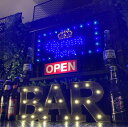 楽天Dandy Life Space 楽天市場店｢Corona Extra｣!! LEDサインアートパネル＆OPENネオン付き!! アメリカンビンテージ カフェインテリア LEDパネル BAR アートパネル カフェアンドバー アメリカンダイナー 店舗什器 店舗装飾 モーテル アメリカンダイナー オールドアメリカン DandyLifeSpace