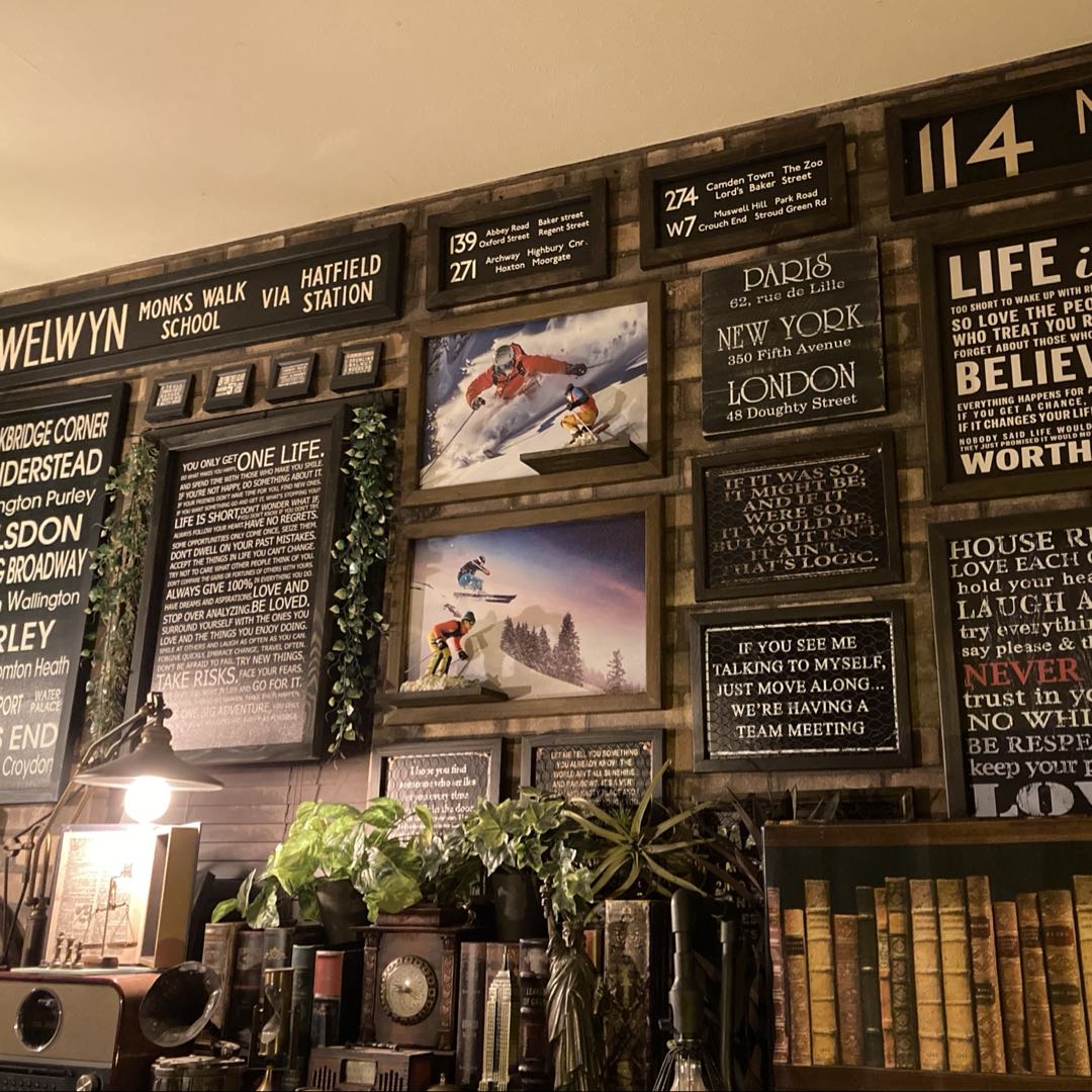 ｢SKIING＆SKIING｣Ver.3ミニチュアスキープレイヤー＆アートパネル ブルックリンスタイル 男前インテリア アメリカンビンテージ BROOKLYN NEWYORK アートパネル カフェインテリア アメリカンカジュアル スキー VINTAGE ミッドセンチュリーインテリア DandyLifeSpace 2