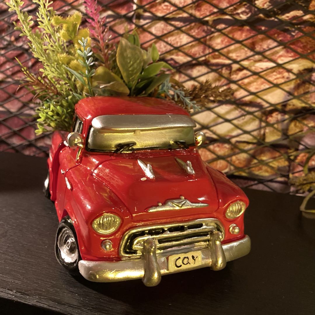 Rakuten - シボレーC3100 PICK UP TRUCK フェイクグリーンプランターRED カフェインテリア ブルックリン オールドアメリカン エクステリア バスロールサイン 男前インテリア グリーンポット フェイクグリーン ガーデニング アメリカントレーラー コンボイ DandyLifeSpace