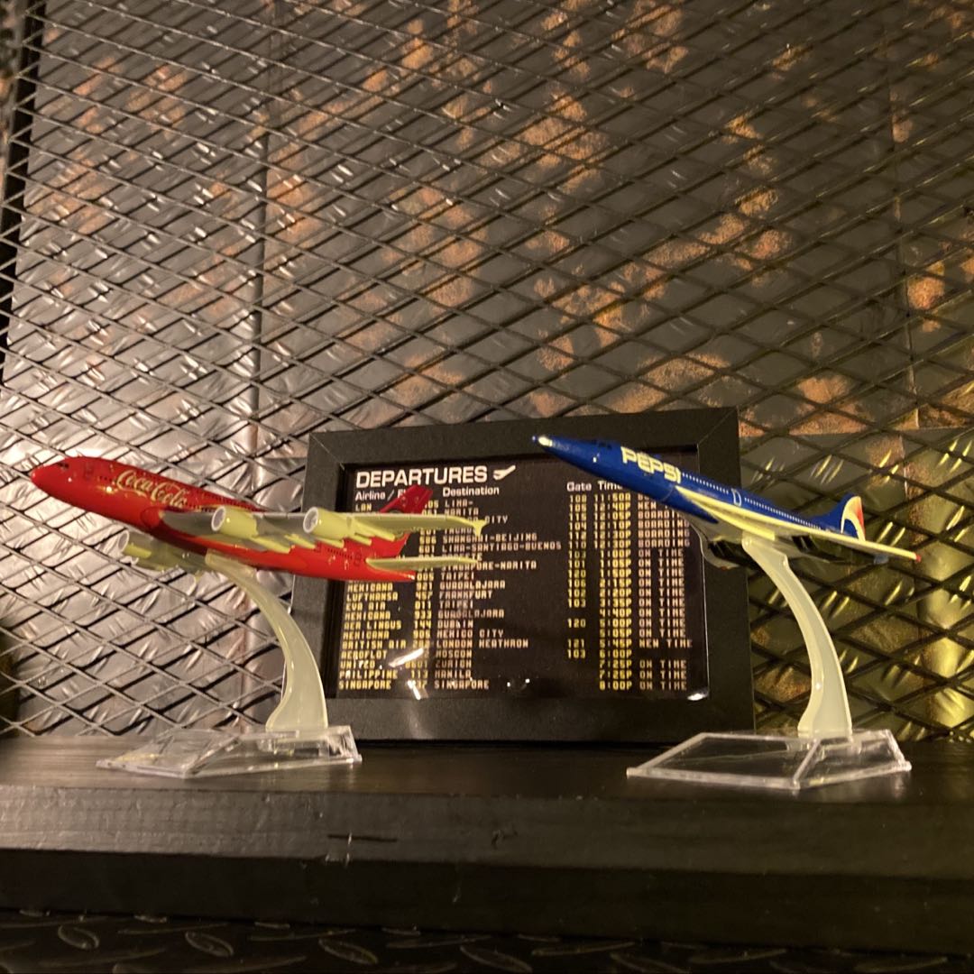 3点セット｢COCA-COLA A380＆PEPSI CONCORDE｣ 男前インテリア カフェインテリア イ...