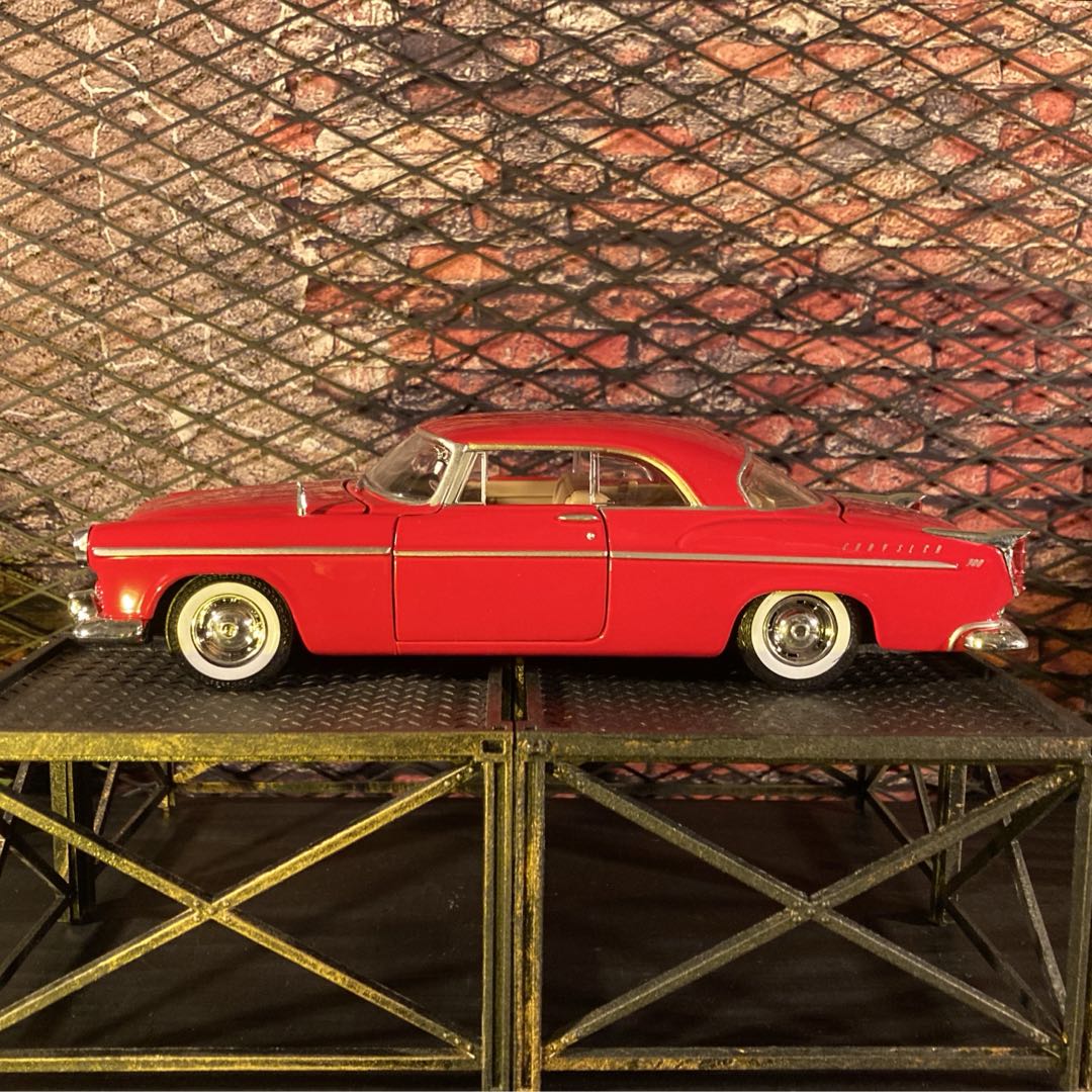 AMERICAN CLASSIC CAR!! ｢1955 CHRYSLER C300｣ 男前インテリア アメリカンビンテージ オールドアメリカン アメリカンカジュアル ガレージインテリア ダイキャストミニカー アメリカンダイナー 店舗什器 モーターマックス 店舗展示品 マッスルカー DandyLifeSpace
