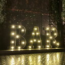 大特価3点セット「B・A・R」 LEDアルファベットオブジェ(BLACK) 男前インテリア カフェインテリア アメリカンビンテージ カフェアンドバー 店舗装飾 アメリカンダイナー CAFE LEDアルファベット BEER DINER ミッドセンチュリーインテリア DandyLifeSpace