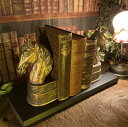 大特価SALE!! アンティークブックスタンド(2対)!! ANTIQUE HORSE」 MANCAVE 男前インテリア アメリカンアンティーク カフェインテリ...