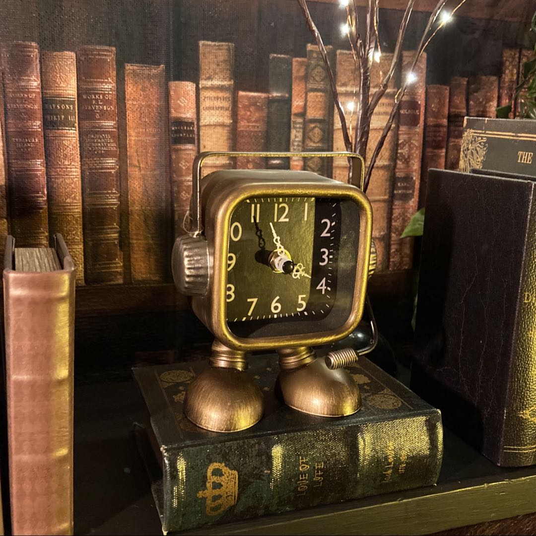 ｢おもちゃの国インテリア・メタルミニクロック・シリーズ｣Type.A　ブルックリンスタイル アメリカンビンテージ シャビークロック 男前インテリア雑貨 ニューヨークスタイル オールドアメリカン アメリカンアンティーク ブリキのおもちゃ メタルクロック DandyLifeSpace