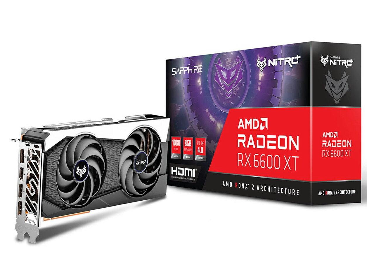 あす楽 グラフィックボード NITRO+ Radeon RX 6600 XT GAMING OC 8G GDDR6 [PCIExp 8GB]