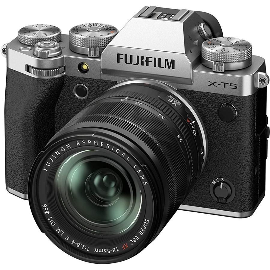 新品 あす楽 FUJIFILM 富士フイルム ミラーレス一眼カメラ X-T5 XF18-55mmレンズキット シルバー 4547410486759