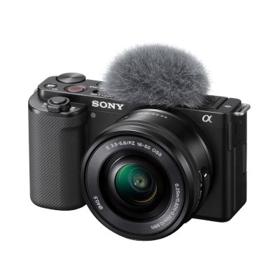 新品 あす楽 SONY VLOGCAM ソニー ZV-E10Y B Vlogカメラ α Eマウント ダブルズームレンズキット ブラック 4548736128637