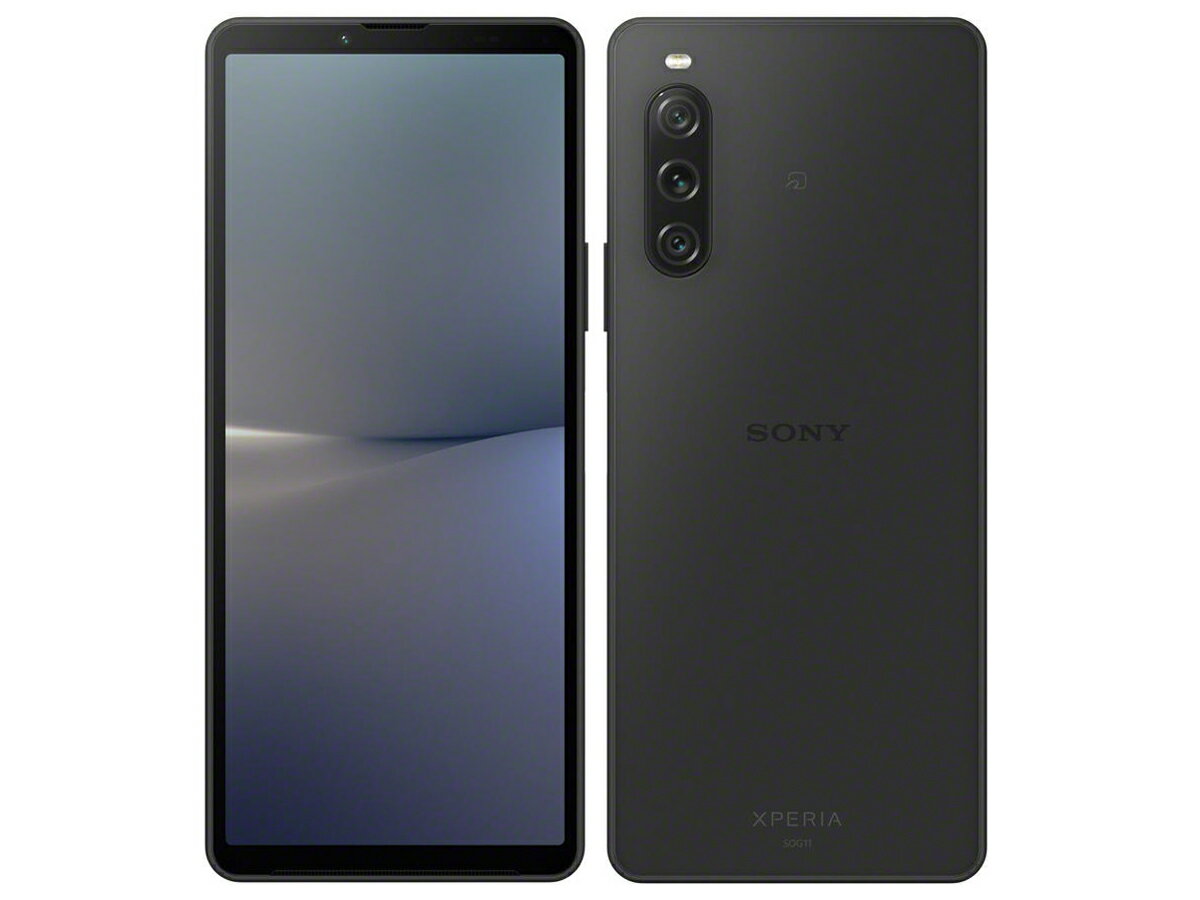 [新品] Softbank SONY Xperia 10 V A302SO ブラックSIMロック解除済 SIMフリー4549046139405