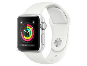 [新品] 保証未開始 Apple Watch Series 3 GPSモデル 38mm MTEY2J/A [ホワイトスポーツバンド] アップルウォッチ 4549995043365