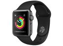 [新品] 保証未開始 Apple Watch Series 3 GPSモデル 38mm MTF02J/A [ブラックスポーツバンド] アップルウォッチ 4549995043402