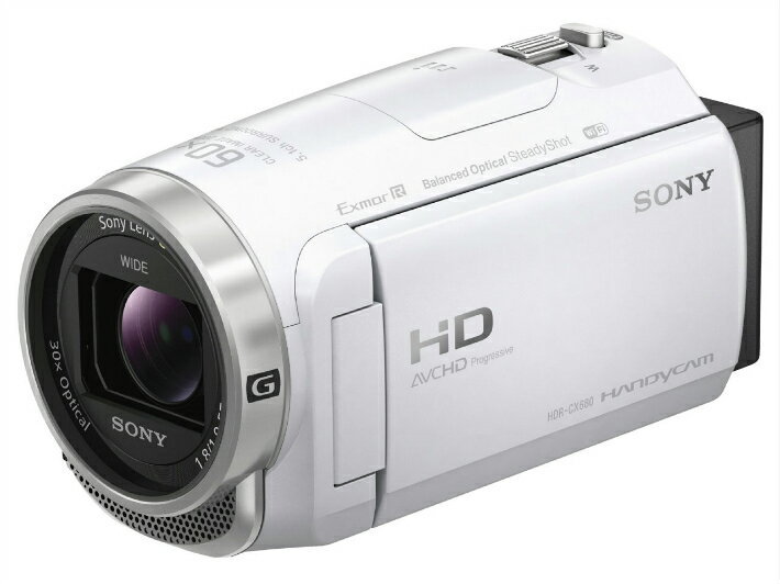 [新品] SONY ビデオカメラ HDR-CX680 (W) [ホワイト] 4548736055612