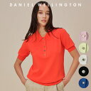 【公式】 ダニエルウェリントン ストレッチニット ポロシャツ Daniel Wellington 半袖 ポロシャツ ブラック ブルー オレンジ ライトグリーン ピンク ベージュ 無地 シンプル