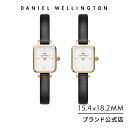 腕時計 レディース ダニエルウェリントン DW Daniel Wellington Quadro Mini 15.4 x18.2 Sheffield 時計 ブランド 20代 30代 ウォッチ 上品 高級 大人 綺麗 ビジネス レザー 革 ローズゴールド ゴールド ギフト プレゼント 祝い 記念 2024年新作 公式限定 2年保証 送料無料