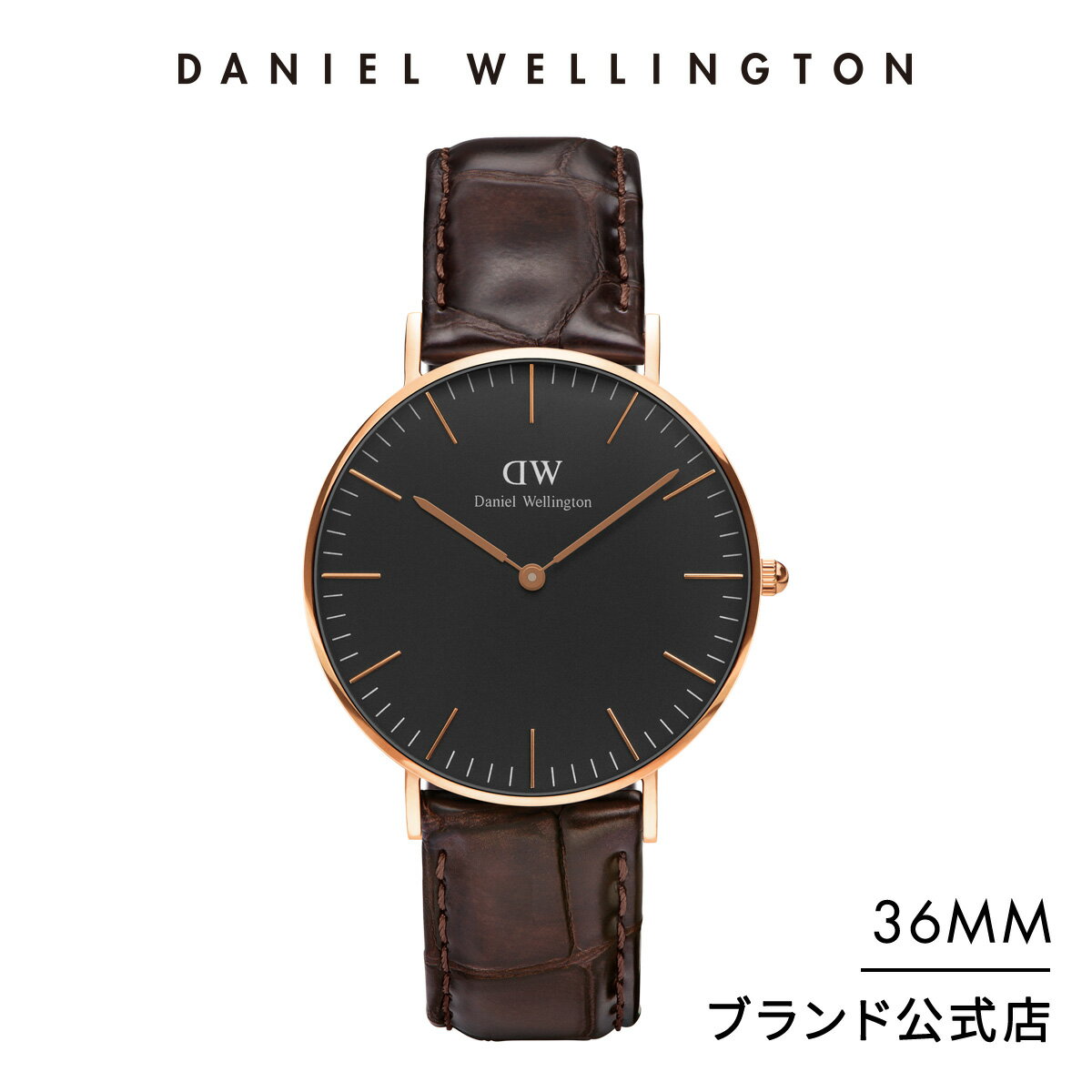 【公式ショップ/2年保証/送料無料】ダニエルウェリントン DW 腕時計 メンズ レディース Classic Black York 36mm 時計 ウオッチ ブランド おしゃれ 革 ブラック プレゼント 彼女 彼氏 通勤 通学