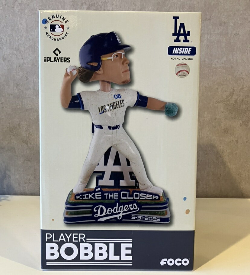 【即納】【世界125個限定】 キケ・ヘルナンデス クローザー登板 投手用ヘルメット着用 ボブルヘッド バブルヘッド ロサンゼルスドジャース MVP 優勝