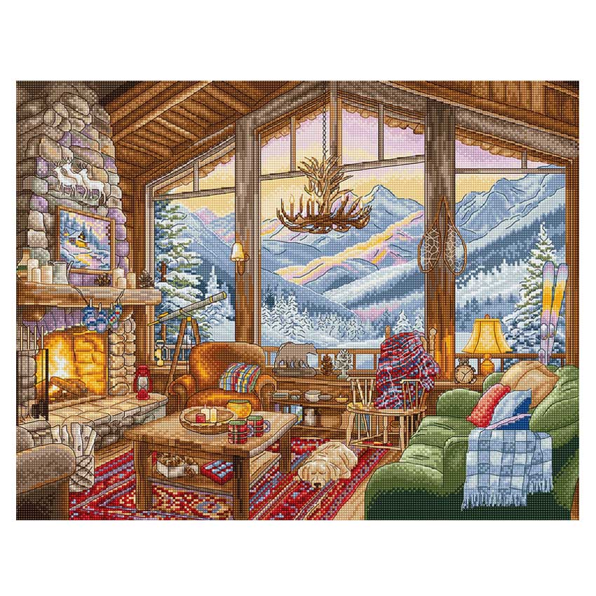 LETISTITCH クロスステッチ刺繍キット レティスティッチ【Winter Lodge】お取り寄せ商品/納期30～90日程度