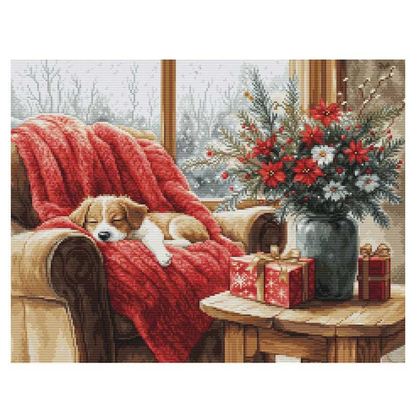 Luca-S クロスステッチ刺繍キット ルーカス 【GOLD - Christmas Moment】お取り寄せ商品/納期30～90日程度