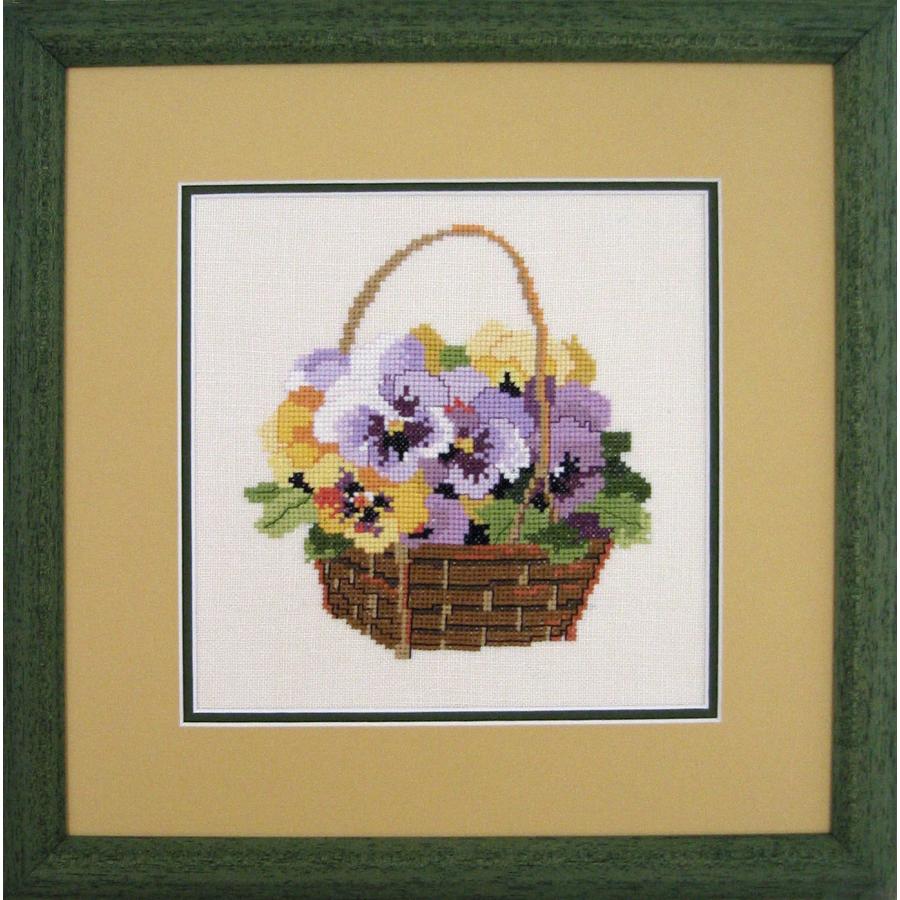 OOE クロスステッチ 刺繍キット 【スミレ】デンマーク輸入ししゅうキット初心者から中級者向き　アイーダ