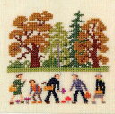 フレメ クロスステッチ 刺繍キット 【キノコ狩り 9月】デンマークの暮らし デンマーク 輸入ししゅうキット(3)