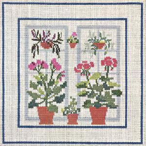 フレメ クロスステッチ 刺繍キット 【花のある窓辺 / 6月モチーフ 】デンマークの暮らし　デンマーク 輸入ししゅうキット