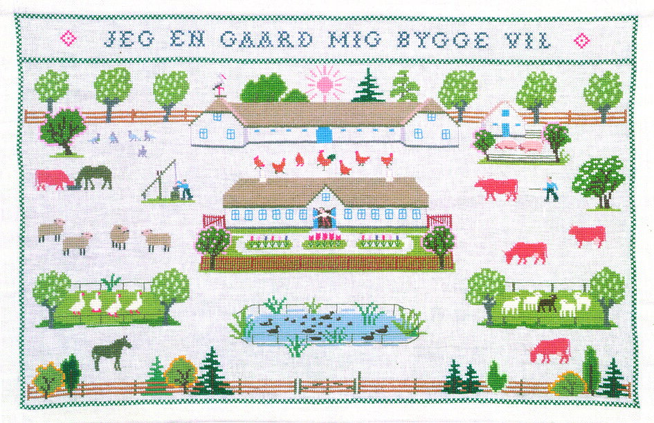 フレメ クロスステッチ 刺繍キット 【農場】 デンマークの世界　デンマーク 輸入ししゅうキット