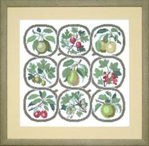 フレメ クロスステッチ 刺繍キット 【FRUITS】花と樹木　デンマーク 輸入ししゅうキット