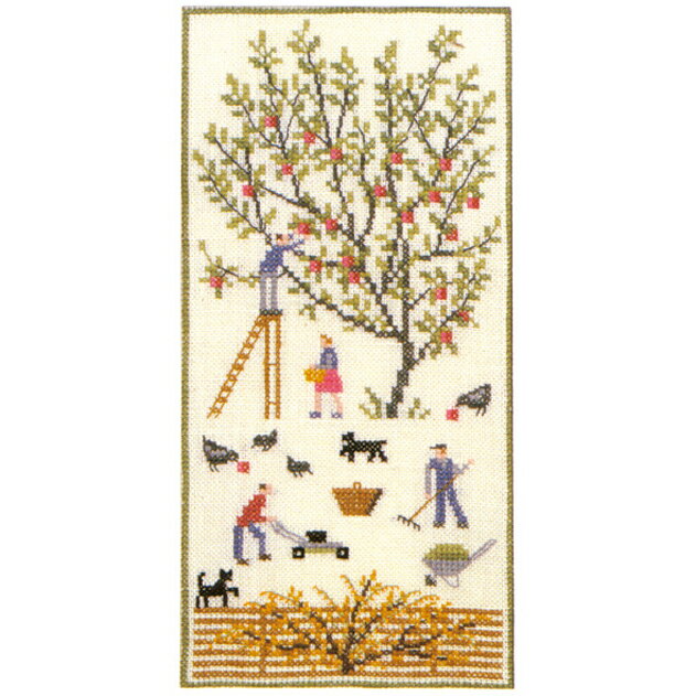 フレメ クロスステッチ 刺繍キット 【秋の風景】デンマークの暮らし　デンマーク 輸入ししゅうキット