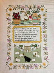 GRAZING SHEEP An English sampler of circa 1810