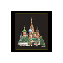 テア グーベルヌール クロスステッチ刺繍キット 【St. Basil 039 s Cathedral Moscow Black 】中級者ー上級者向き ☆お取り寄せキット（納期は30-90日程度）