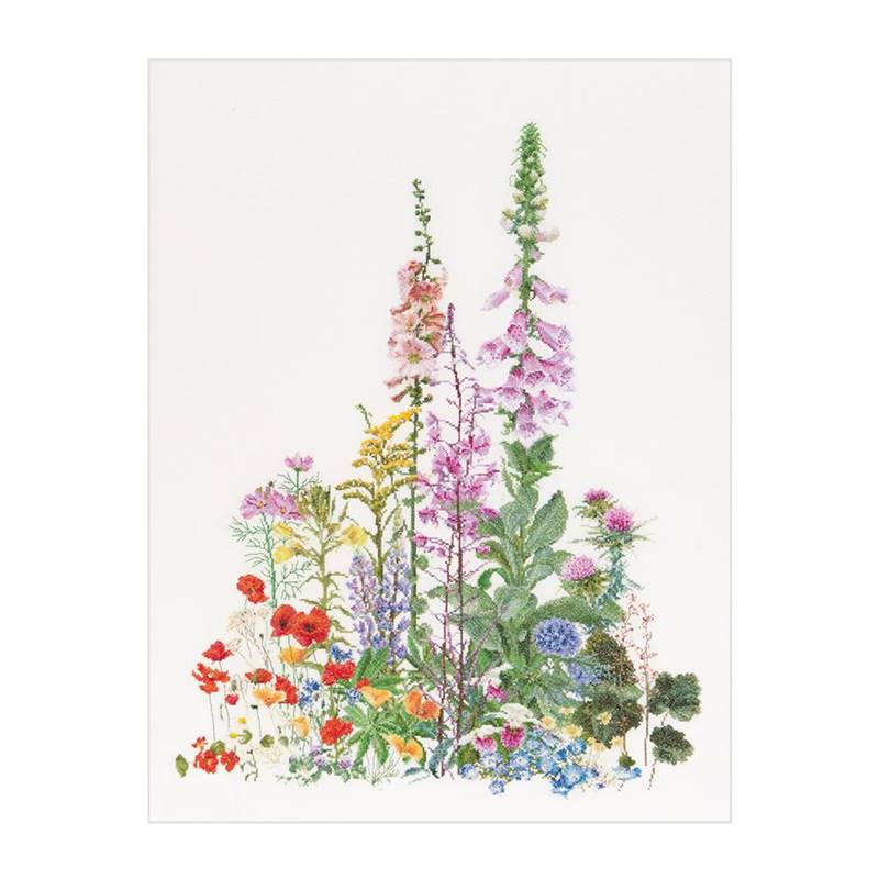 テア　グーベルヌール　クロスステッチ刺繍キット 【American Wild Flowers 】中級者ー上級者向き ☆お取り寄せキット（納期は30-90日程度）アイーダ