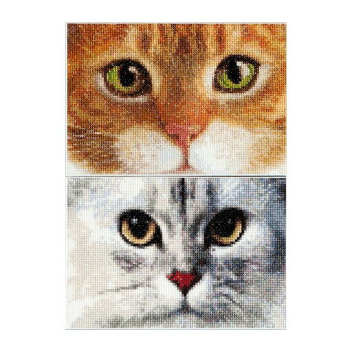 テア グーベルヌール クロスステッチ刺繍キット Cats Tiger + Kitty 初級者ー中級者向き ☆お取り寄せキット(納期は30-90日程度) テア グーベルヌール クロスステッチ刺繍キット Cats Tiger + Kitty 初級者ー中級者向き ☆お取り寄せキット(納期は30-90日程度)