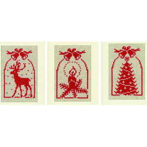 ベルバコ クロスステッチ 刺繍キット 【クリスマスカード ベル 】クリスマス　ベルギー 輸入ししゅうキット