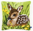 ベルバコ クロスステッチ 刺繍キット 【子鹿のクッション】 動物 ベルギー(3)