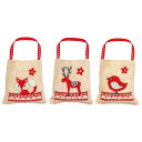 ベルバコ クロスステッチ 刺繍キット 【GIFT BAG KIT CHRISTMAS FIGURES SET OF 3 】クリスマス ベルギー 輸入ししゅうキッ...