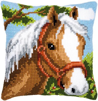 ベルバコ クロスステッチ 刺繍キット 【 HORSEのクッション】 動物　ベルギー