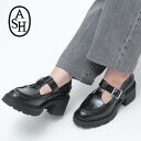 【50%OFF】【正規品】ASH ローファー 厚底 メリージェーン 本革 レディース Tストラップ ヒールシューズ 139753 NOAH セール 【返品不可】