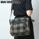 BEAU DESSIN S.A. ボーデッサン バッグ ショルダーバッグ 斜めがけバッグ ナイロン チェック チュール 軽量 日本製 レディース ck015 ★(4)