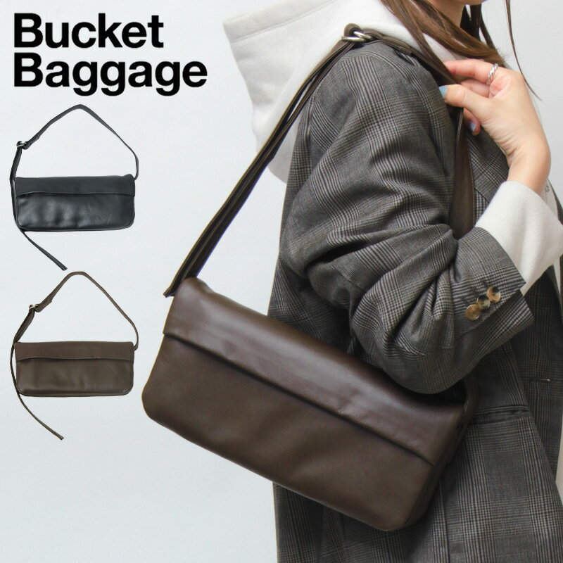 【クーポン】Bucket Baggage バケットバゲージ バッグ ショルダーバッグ クラッチバッグ Puff Pillow レザー 肩掛け 斜めがけ レディース BB25LBG042 ★