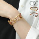 【クーポン】【50%OFF】CXC シーエックスシー ブレスレット バングル レザー 本革 レディース ゴールド シルバー B0153 MCA03 goods ...