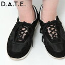【クーポン】【正規品】デイト スニーカー D.A.T.E. DATE FUGA LOW BALLERINA BLACK きれいめ フラットシューズ ブラック 黒...
