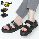 【正規品】ドクターマーチン dr.martens サンダル 厚底 本革 マイルズ スライドサンダル SLIDE SANDAL レザーサンダル スリッポン ブラック 黒 レディース MYLES 23523001 ★